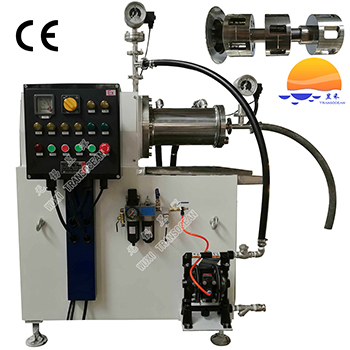 Horizontal turbine type bead mill 2